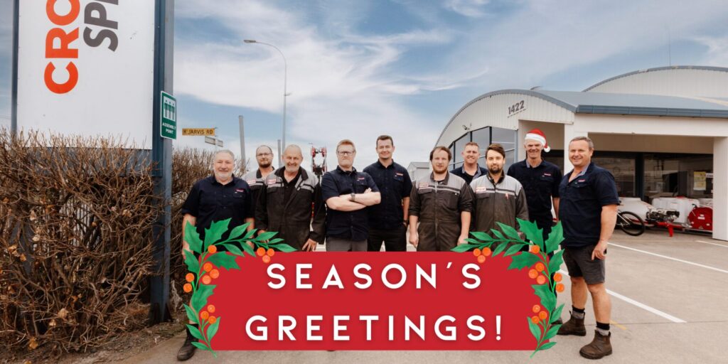 Croplands Spray Shop Team Photo for Christmas 2025