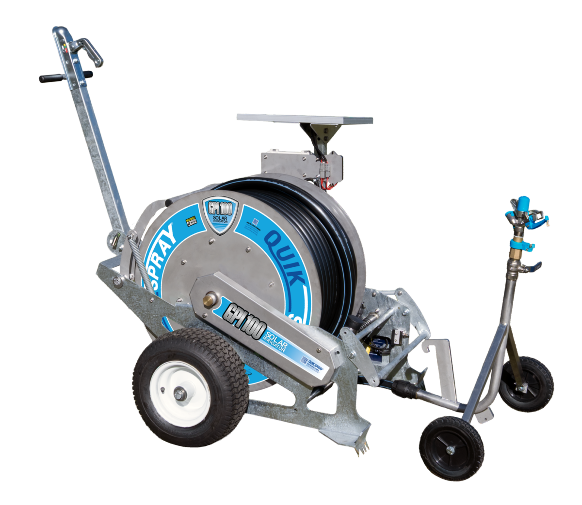 Quik Spray GPI-100 Solar powered Travelling irrigator from Croplands Spray Shop