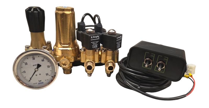 Arag Electric Controls 2-section brass