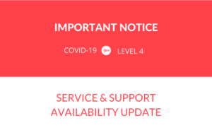 IMPORTANT COVID-19 LEVEL 4 NOTICE