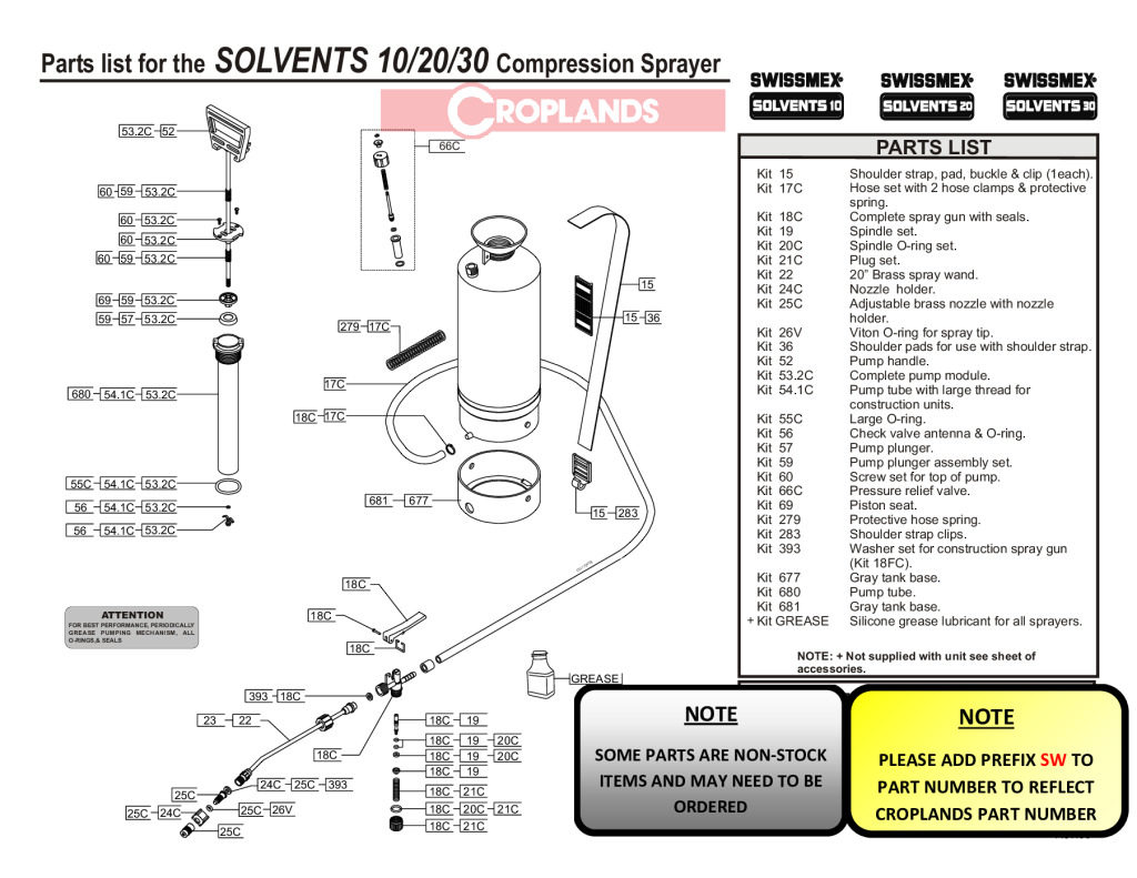 Swissmex Compression Sprayer 9L Solvent • Croplands Spray Shop
