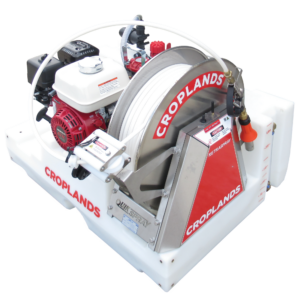 Croplands 200l Compact TrayPak sprayer with freestanding tank and Retraspray hose reel