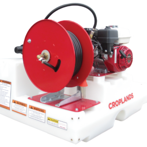 Croplands 200l Compact TrayPak model with freestanding tank and manual hose reel