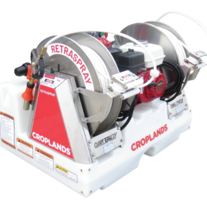 Croplands 200l Compact TrayPak model with freestanding tank and twin Retraspray hose reels