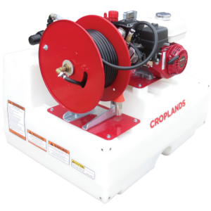 Croplands 300l Compact TrayPak sprayer with freestanding tank and manual hose reel