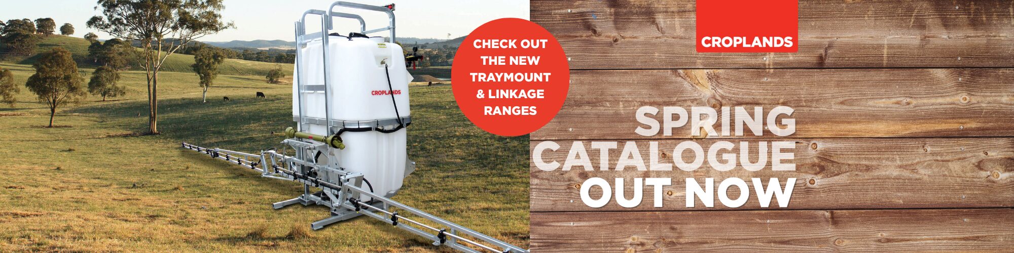 Croplands Spring Catalogue promotion banner