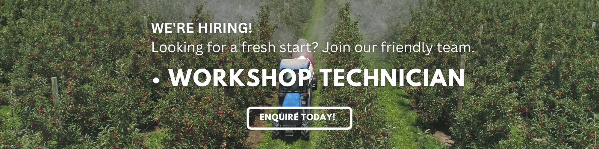 Ad for Workshop Technician at Croplands Spray Shop Hastings