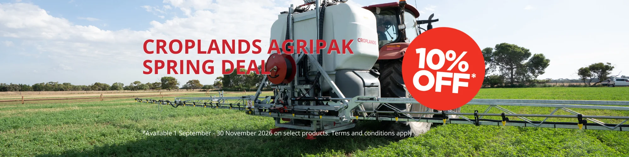 Croplands AgriPak 10% OFF deal