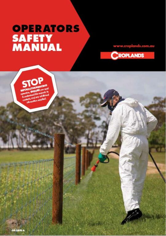 Croplands GP-Safe-A Safety Manual for Operators 2020